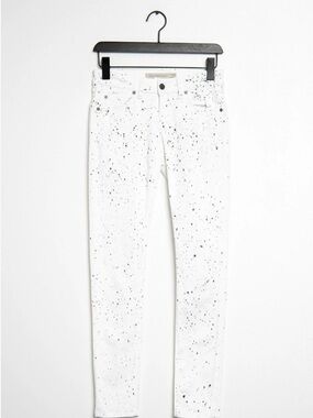 IRO Jeans White Speckled Skinny Jeans - Women's